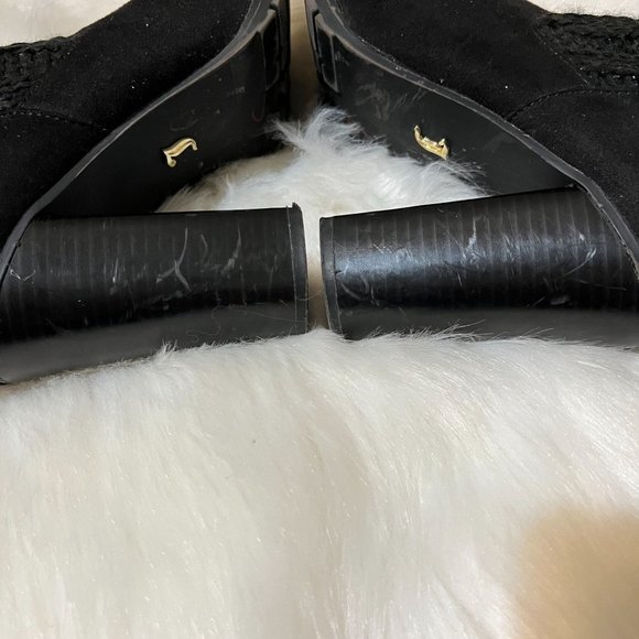 Juicy Couture Black Classic Ankle Boots Size 9 Medium - Picture 10 of 15